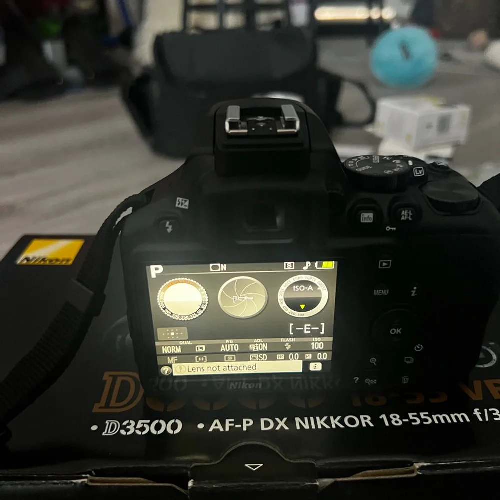 Nikon D3500 Black DSLR Camera Kit plus more accessories. Never used